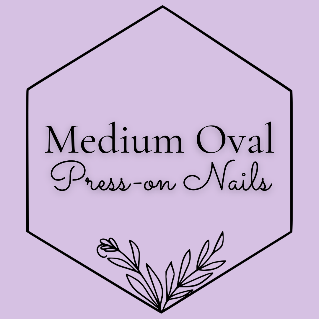 Medium Oval Press-on Nails