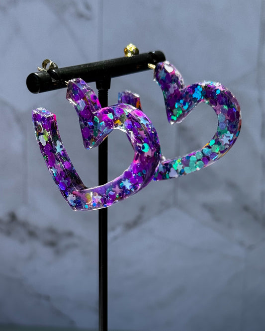 Cosmic Crush Heart Earrings